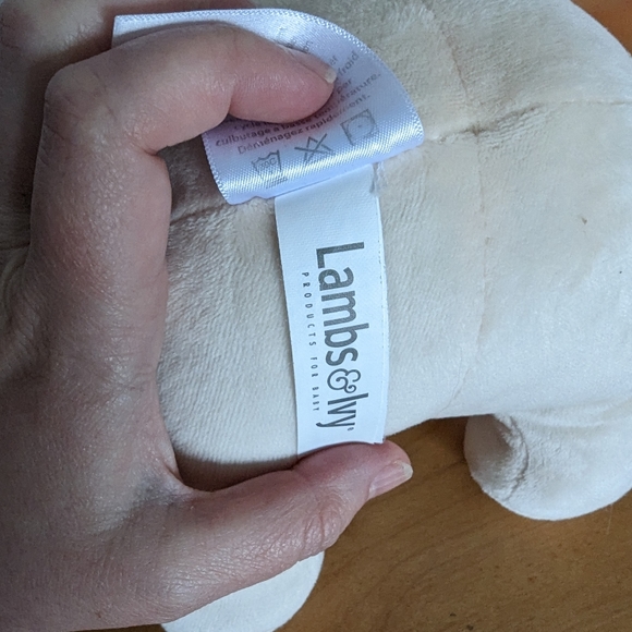 Winnie the Pooh baby ivy & lamb plush beige & blue 6" stuffed animal washable - Picture 5 of 12